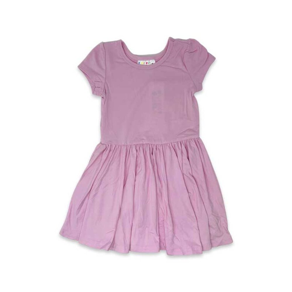 DotDotSmile Size 2t Classic Cap Dress - NWT Solid Pink